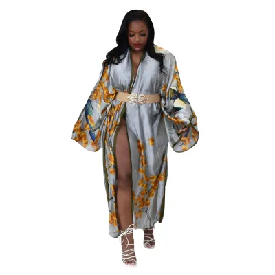 Women's Boho Street Style Casual Loose Graphic Print Cardigan