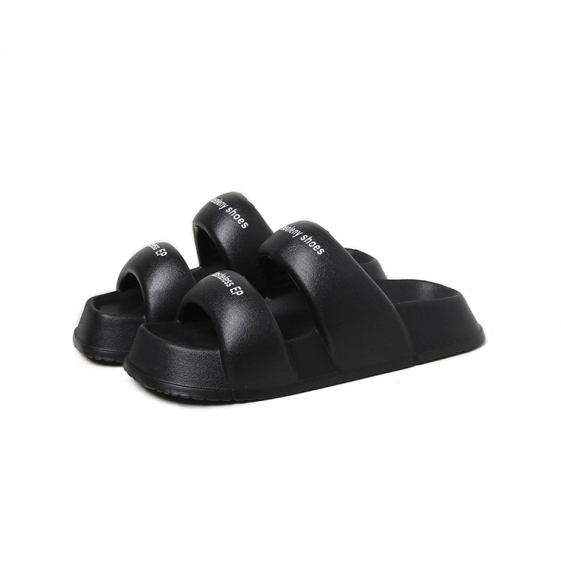 Wholesale Women Fashion Platform Double Strap Soft Sole Slippers