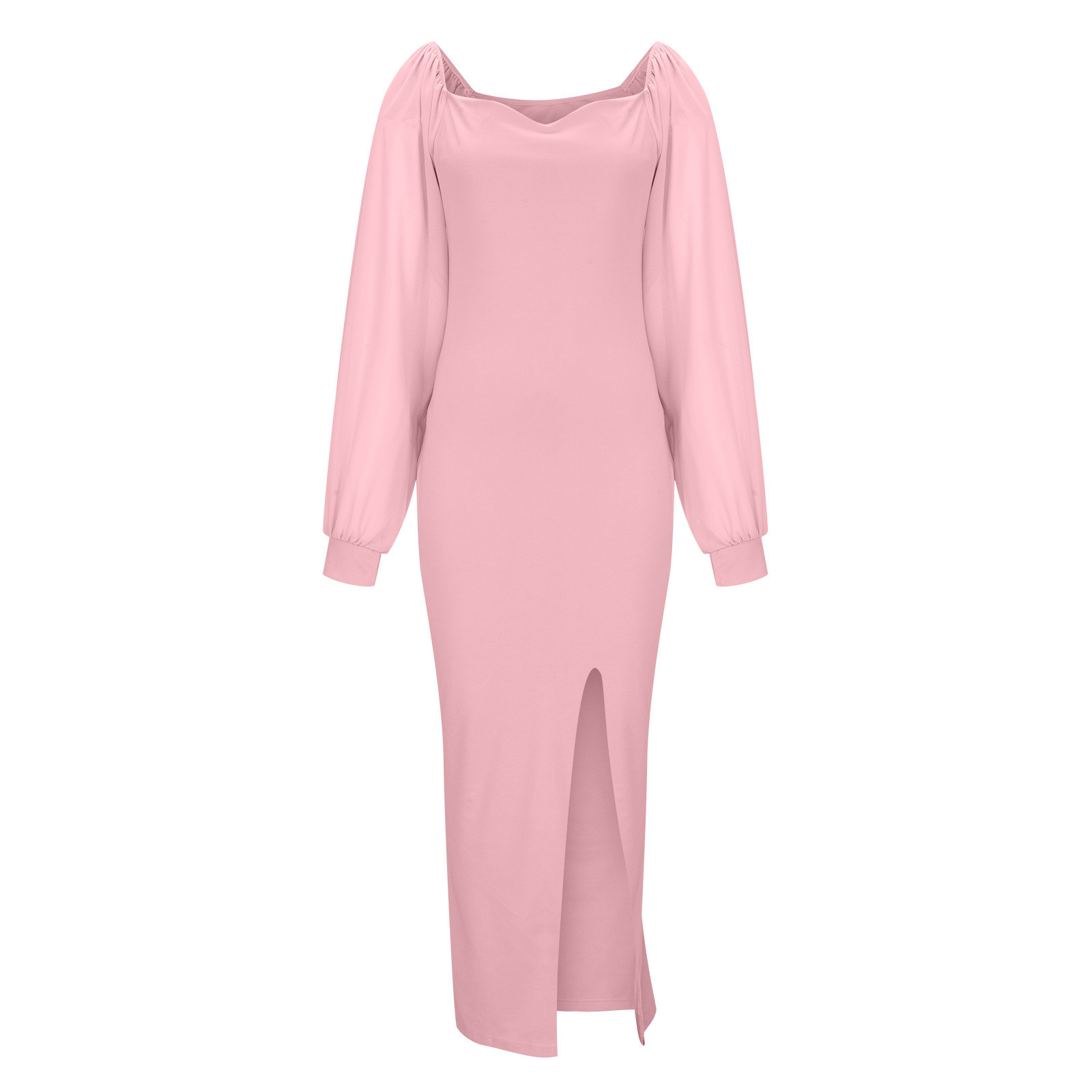 Wholesale Women Fashion Elegant Solid Color Puff Sleeve