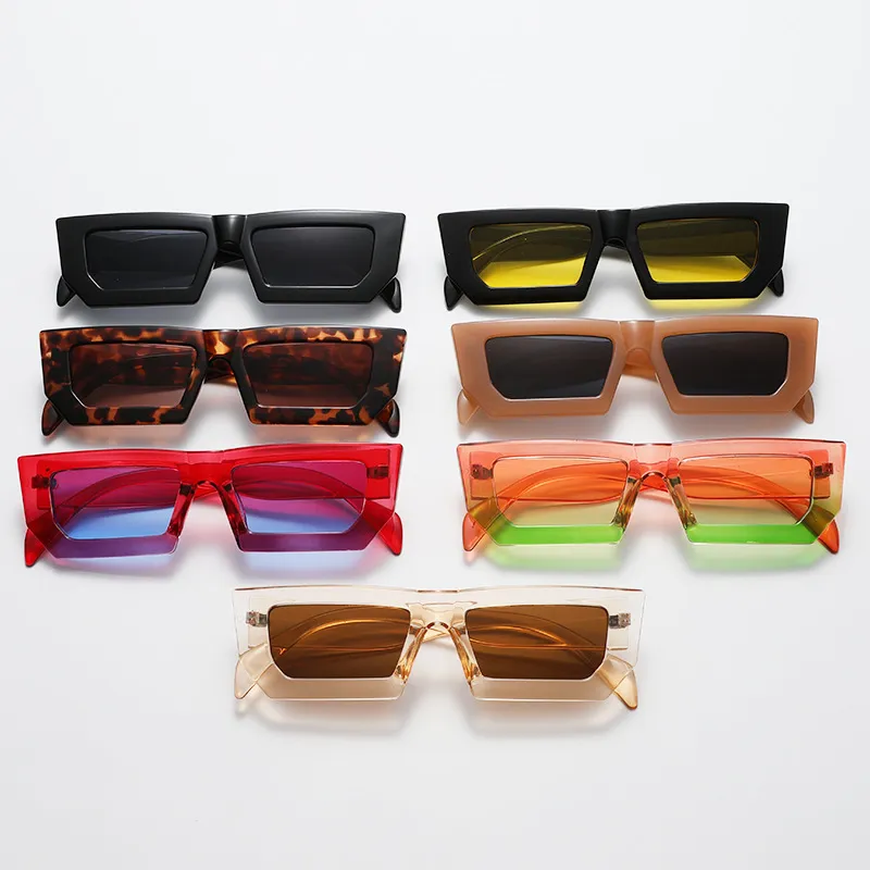 Women Simple Fashion Small Square AC Lens Sunglasses