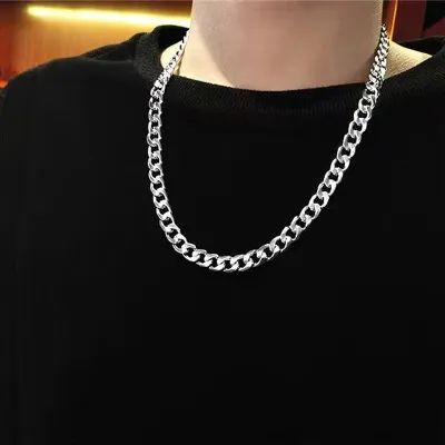Men's Vintage Stainless Steel Non-Fade Hip Hop Chunky Chain Necklace