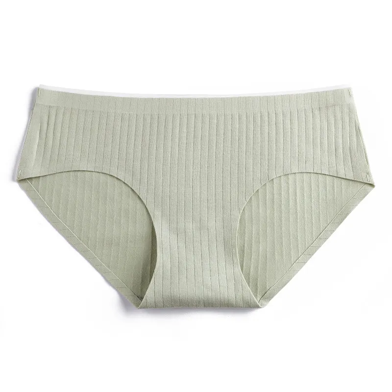 Ladies Cotton Briefs Solid Color Wholesale Seamless Underwear