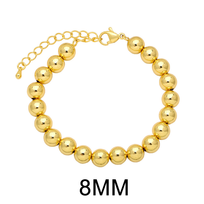 Wholesale Women'S Fashion Copper Plated 18K Gold Bead Bracelet Wholesale Women'S Fashion Copper Plated 18K Gold Bead Bracelet