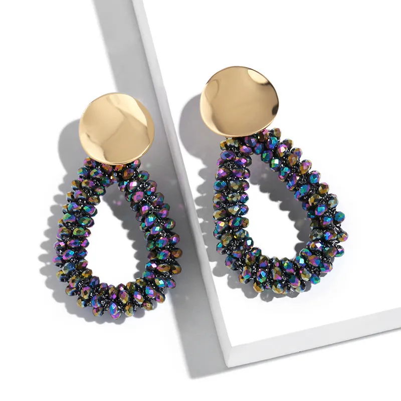 Soar Women's Geometric Crystal Bead Earrings