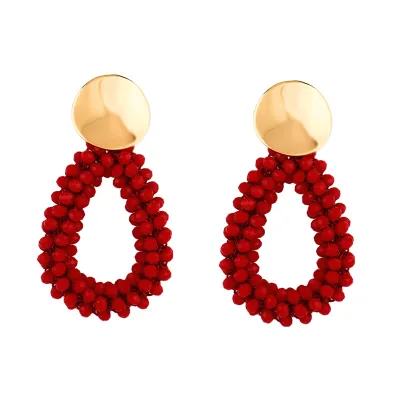 Soar Women's Geometric Crystal Bead Earrings