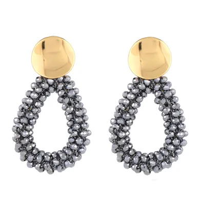 Soar Women's Geometric Crystal Bead Earrings