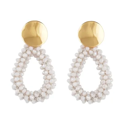 Soar Women's Geometric Crystal Bead Earrings