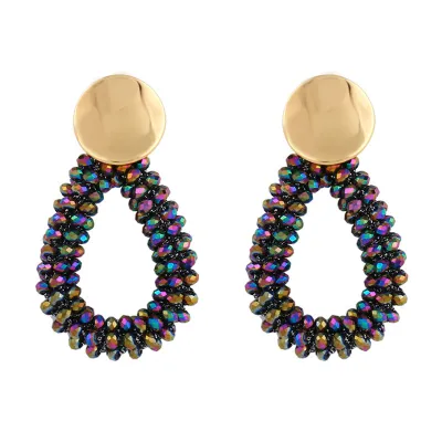 Soar Women's Geometric Crystal Bead Earrings