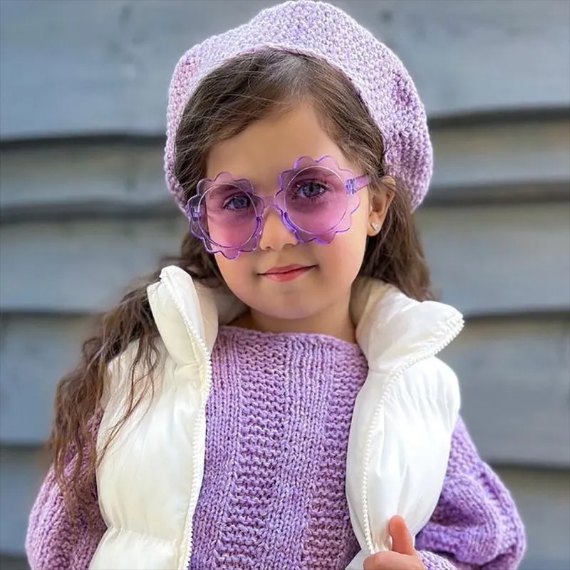 Children Kids Baby Fashion Cute Flower Sunglasses