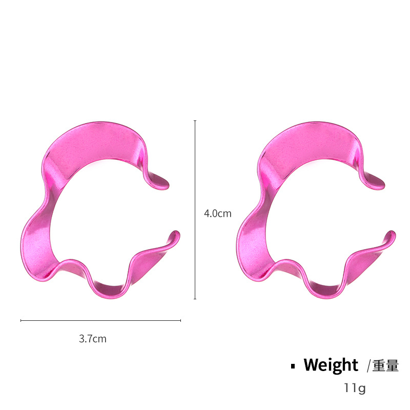 Wholesale Women'S Fashion Punk Rose Abstract Shape Earrings