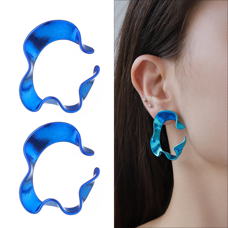 【激安通販 オンラインショップ】 Wholesale Women'S Fashion Punk Rose Abstract Shape Earrings メイク道具・化粧小物