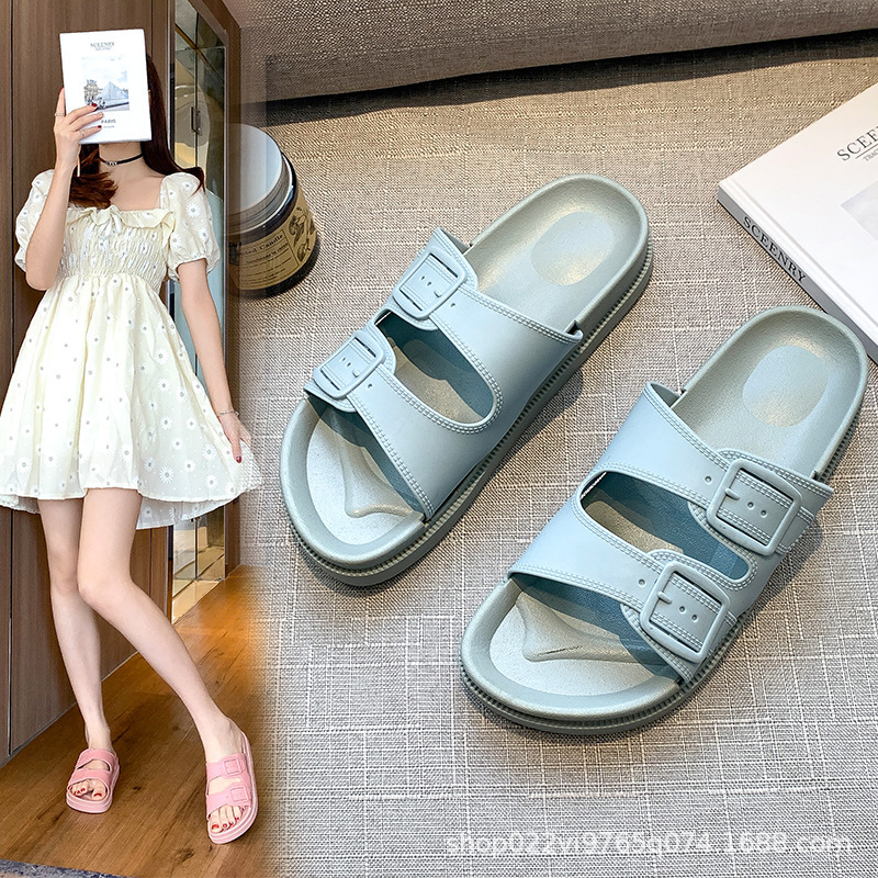 【MODERNIF】Pia round slippers Wholesale Women Fashion Round Toe Solid Color Slippers