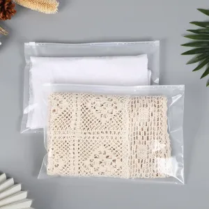 Transparent Plastic Zipper Bag for Home Clothing Storage
