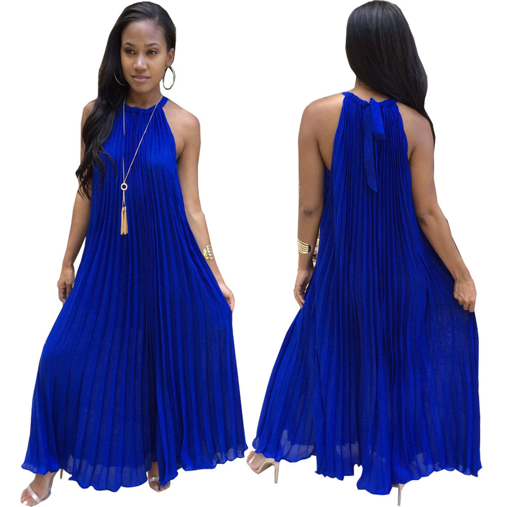 Wholesale Women'S Summer Fashion Halter Neck Sexy Chiffon