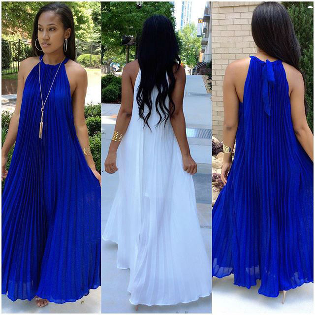 Wholesale Women'S Summer Fashion Halter Neck Sexy Chiffon
