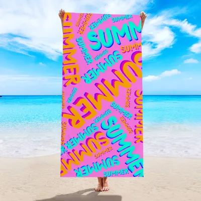 Microfiber Absorbent Flamingo Digital Printing Beach Towel
