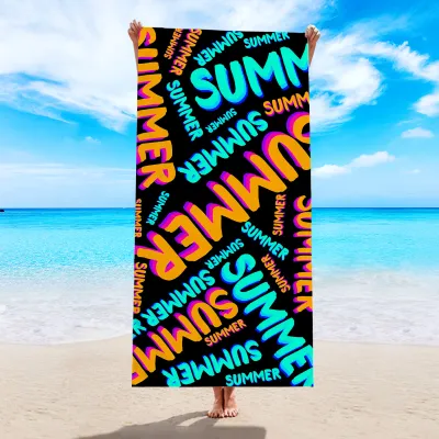 Microfiber Absorbent Flamingo Digital Printing Beach Towel