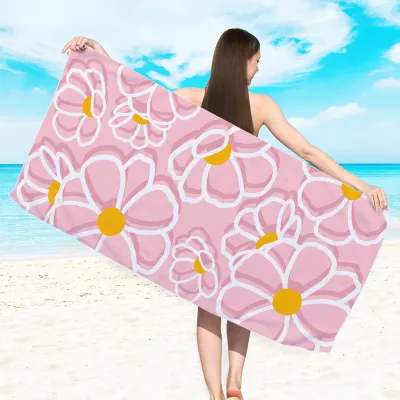 Microfiber Absorbent Flamingo Digital Printing Beach Towel