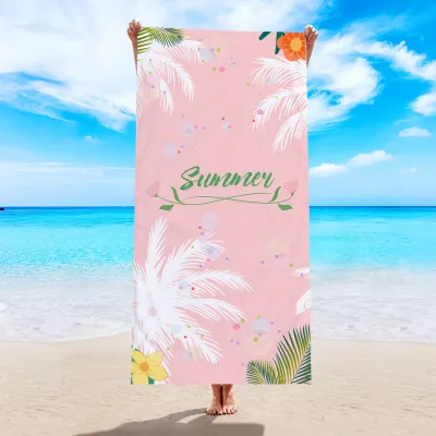 Digital Sublimation Printing Quick Dry Microfiber Beach Towel - Water Absorbent Superfine Fiber