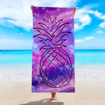 Digital Sublimation Printing Quick Dry Microfiber Beach Towel - Water Absorbent Superfine Fiber