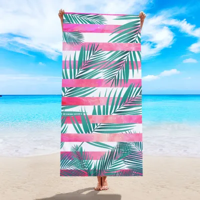 Digital Sublimation Printing Quick Dry Microfiber Beach Towel - Water Absorbent Superfine Fiber