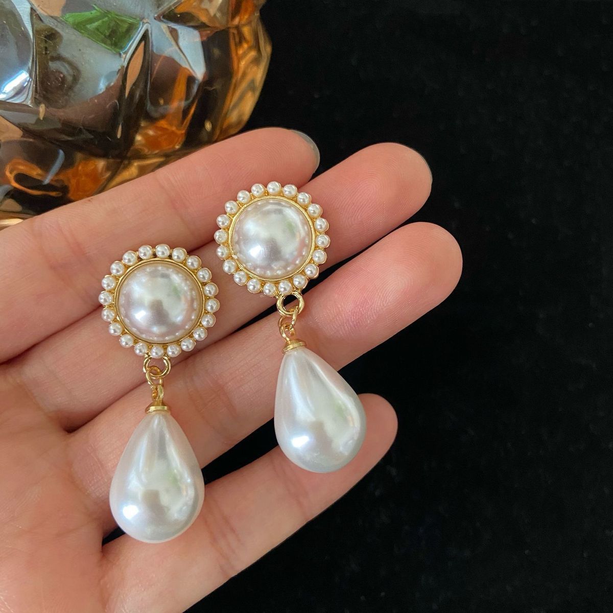 wholesale AAA akoya 9-10mm white pearl earrings 14k Gold Limited time  promotion | eBay