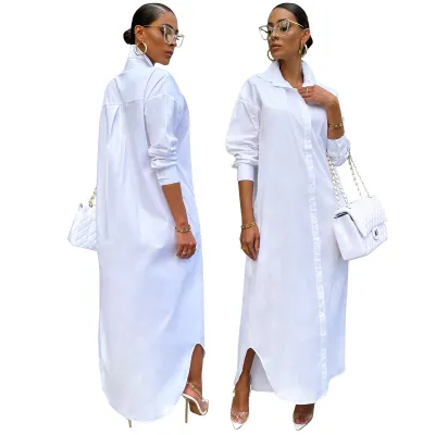 Women Casual Solid Color Cardigan Coat Shacket