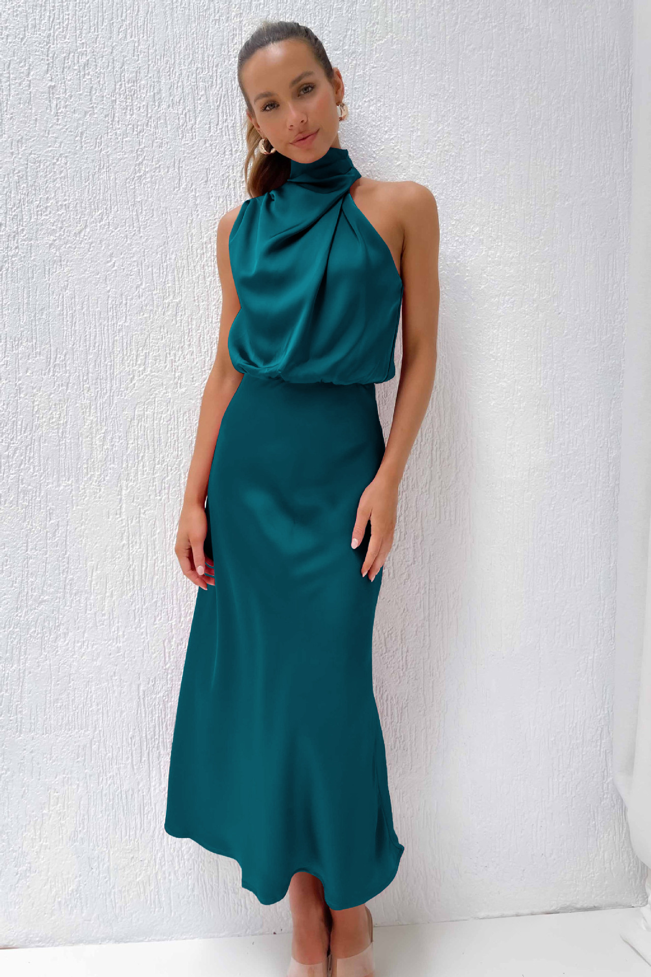 【INCHANT ME】Terry Sleeveless  Wear Set Saffie Halter Jumpsuit | Marciano