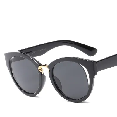 Women Simple Fashion Irregular Hollow Multicolor Sunglasses