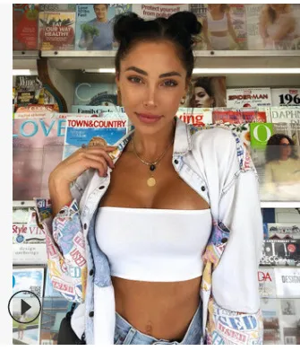 Summer Neon Color Women Cropped Tube Top with Hollow Out Design