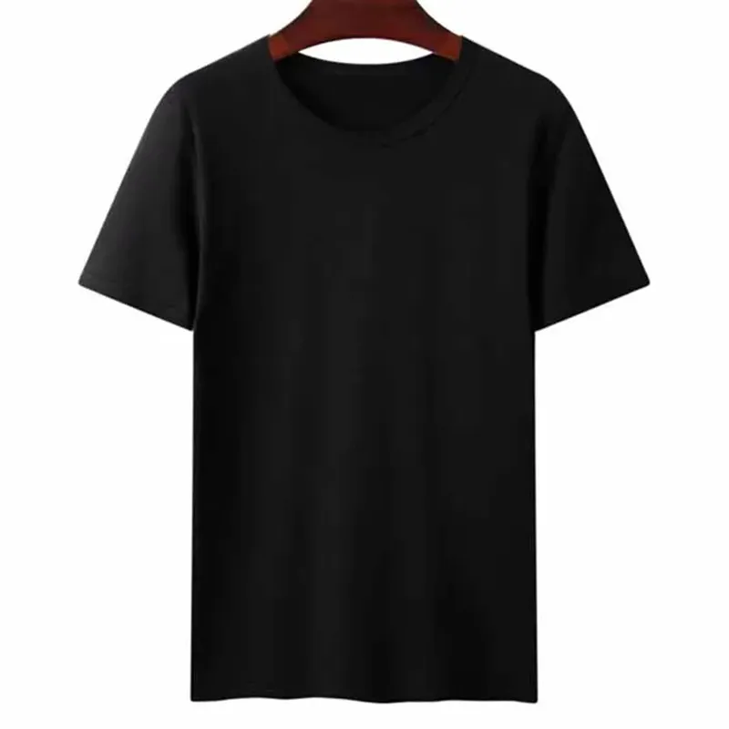 Men Casual Round Neck Short Sleeve Solid Color Simple Slim T-Shirt