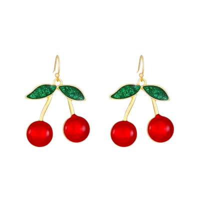 Women's Chic Creative Fruit Cherry Earrings