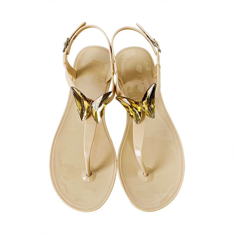 サンダル・ミュール D-Wave Gradient Butterflies Embroidery cotton sandals FONDO TAHLIA heeled sandals with contrast design brand Just