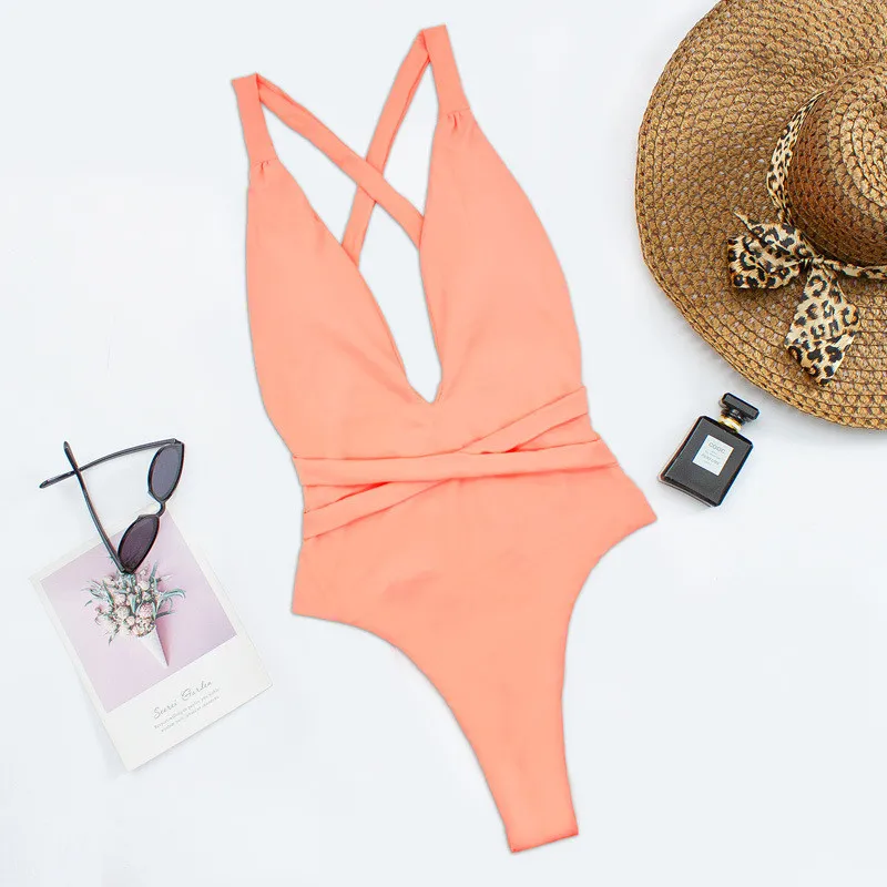 Piftif Assorted colour A - Line Solid Single Piece with Attached Bottom  Swimwear/Swim Suit for Women