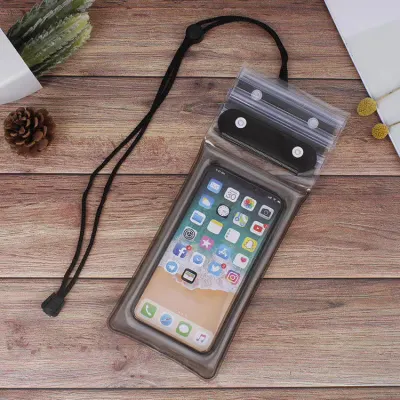 Summer Women Fashion Waterproof Transparent Three-Fold Outdoor Phone Case