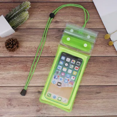 Summer Women Fashion Waterproof Transparent Three-Fold Outdoor Phone Case