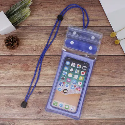 Summer Women Fashion Waterproof Transparent Three-Fold Outdoor Phone Case