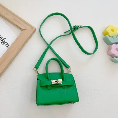 Children Kids Baby Fashion Girls Solid Color Crossbody Shoulder Bag