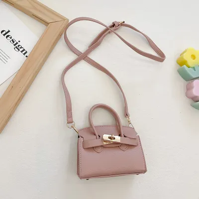 Children Kids Baby Fashion Girls Solid Color Crossbody Shoulder Bag