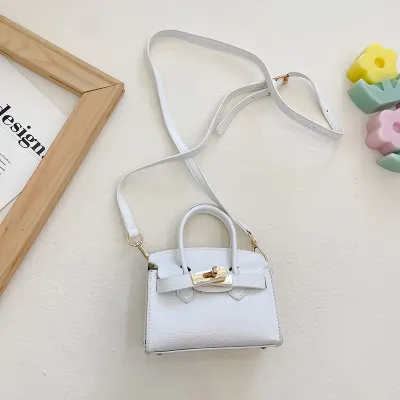 Children Kids Baby Fashion Girls Solid Color Crossbody Shoulder Bag