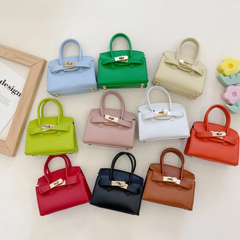 Children Kids Baby Fashion Girls Solid Color Crossbody Shoulder Bag
