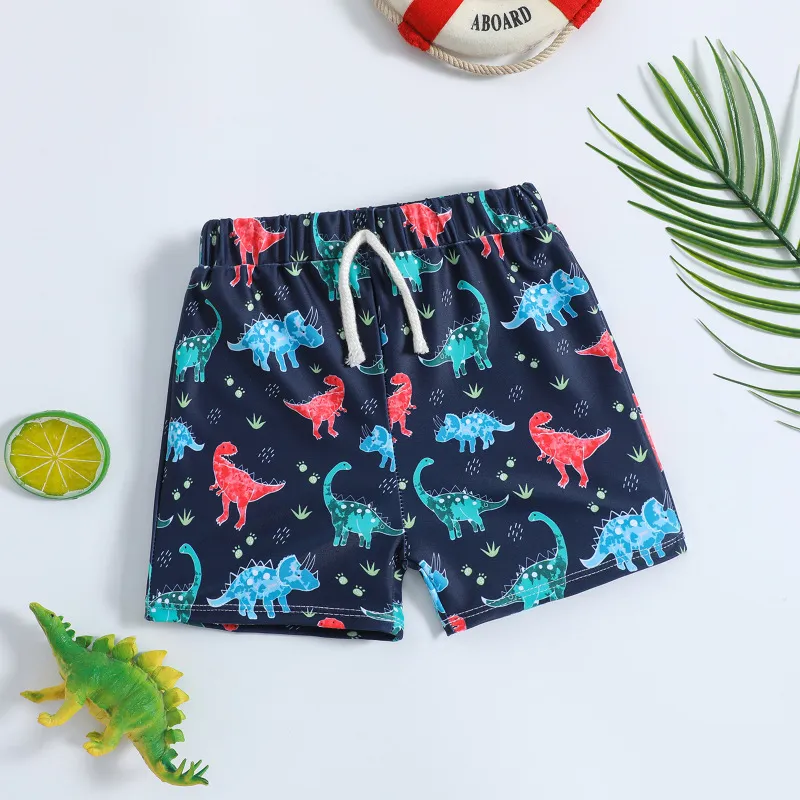 Toddlers Newborn Baby Fashion Boys Cartoon Dinosaur Printed Swimwear Shorts