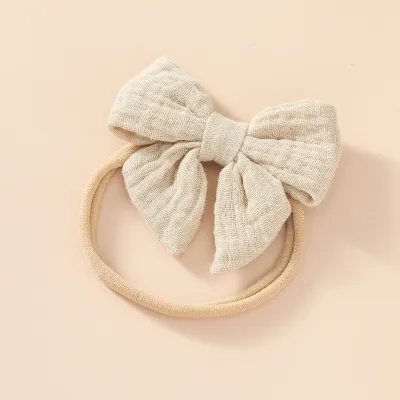 Toddlers Newborn Kid Baby Girls Bowknot Elastic Nylon Soft Headband Hair Accessories