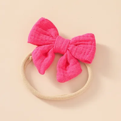 Toddlers Newborn Kid Baby Girls Bowknot Elastic Nylon Soft Headband Hair Accessories