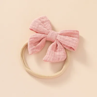 Toddlers Newborn Kid Baby Girls Bowknot Elastic Nylon Soft Headband Hair Accessories