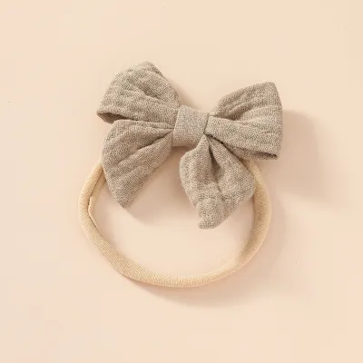 Toddlers Newborn Kid Baby Girls Bowknot Elastic Nylon Soft Headband Hair Accessories