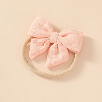 Toddlers Newborn Kid Baby Girls Bowknot Elastic Nylon Soft Headband Hair Accessories
