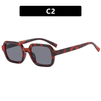 Women Simple Retro Small Frame AC Lens Sunglasses