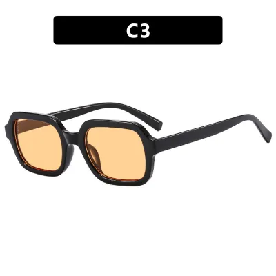 Women Simple Retro Small Frame AC Lens Sunglasses
