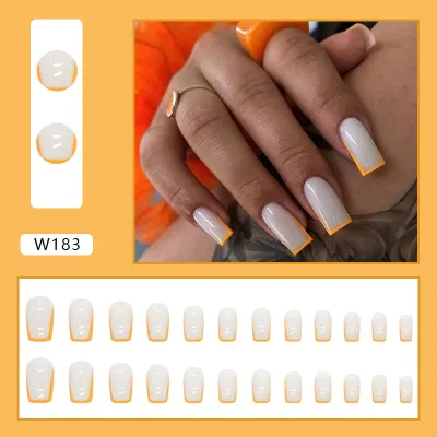 Women's Fashion Colorful Star Stripe Purple Smiley Face Star Cloud Wearable False Nails
